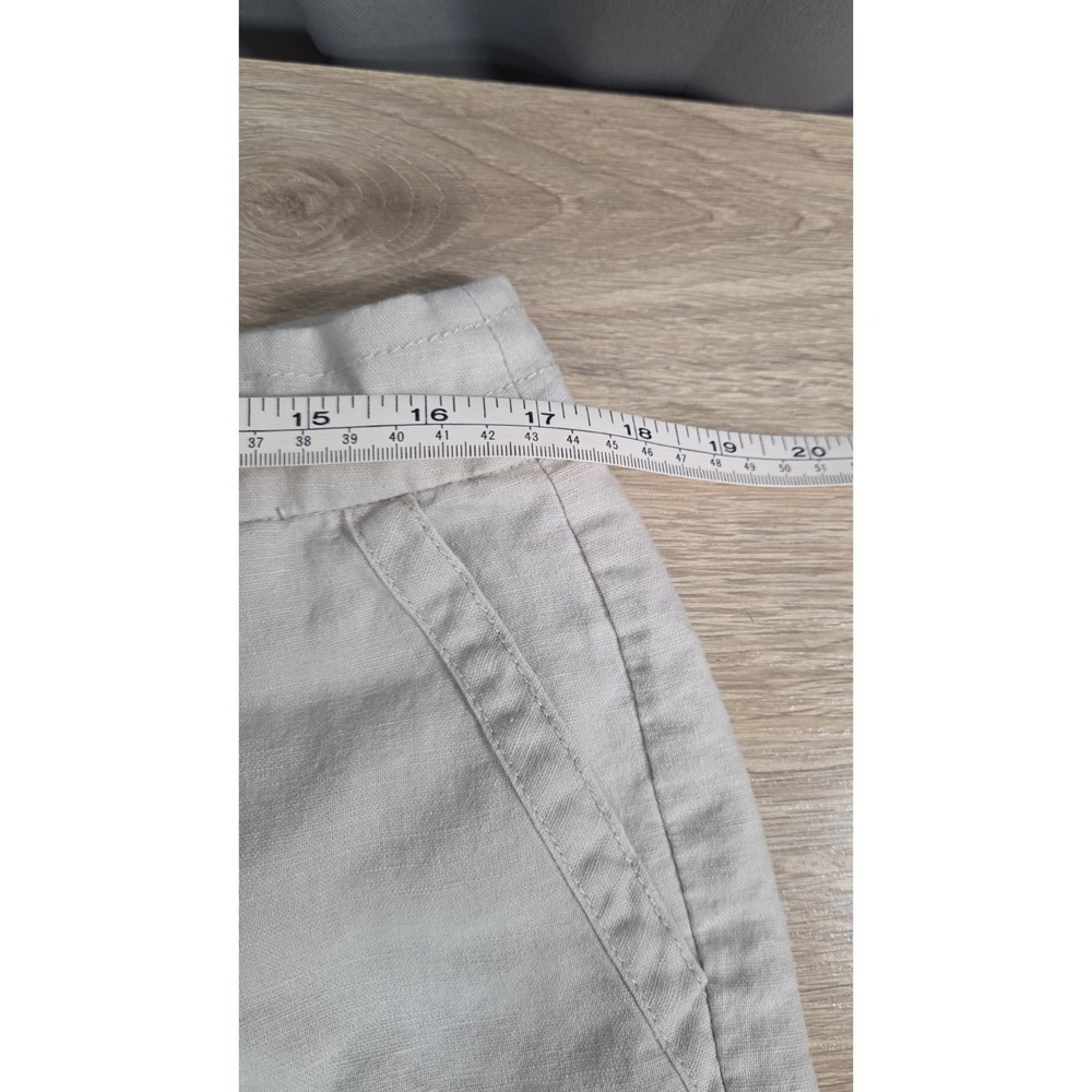 J Crew Linen‎ Blend Favorite Fit Drawstring Wide Leg Pants 12 - Picture 4 of 6
